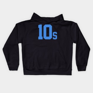 10s Tennis Player Logo by CoVA Tennis Kids Hoodie